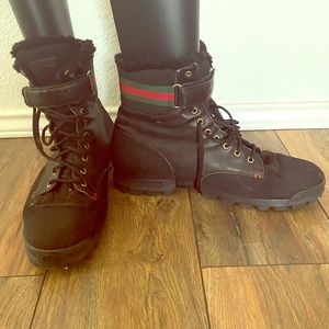 Gucci combat boots